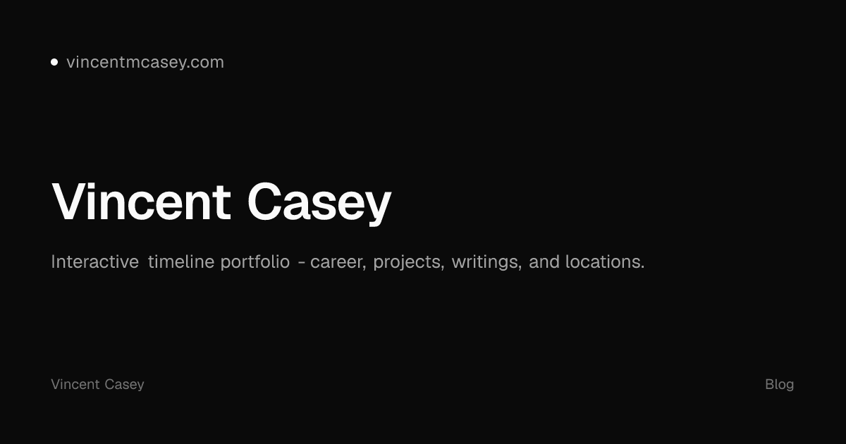 Vincent Casey - Timeline Portfolio